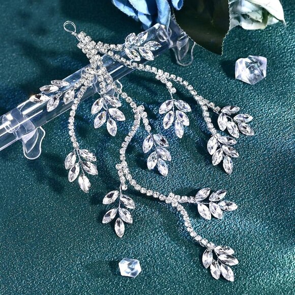 Wedding Headband Rhinestone Bridal Hair Accessories for Women Bridesmaids main image 4